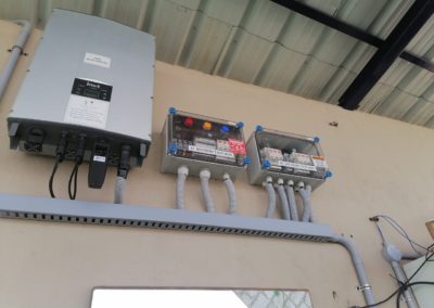 Solar Inverter, AC and Dc Distribution Box Installation